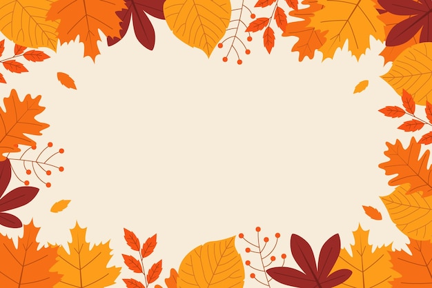 Fundo floral de outono
