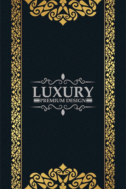 Fundo floral decorativo luxuoso de ouro