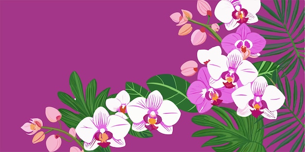 Fundo floral desenhado à mão