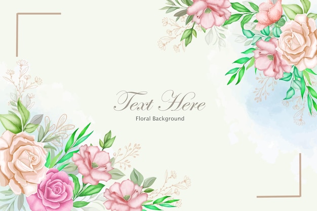 Fundo floral elegante com linda flor