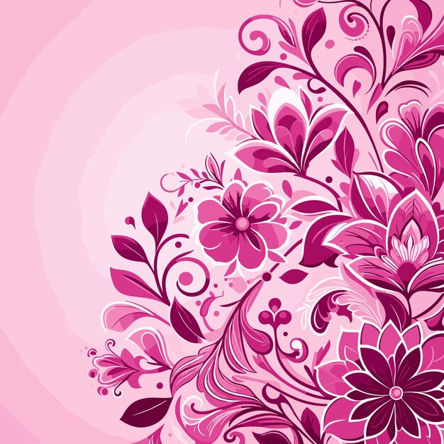 Vetor fundo floral magenta vetorial livre