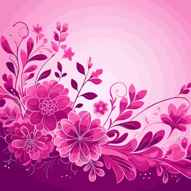 Fundo floral magenta vetorial livre