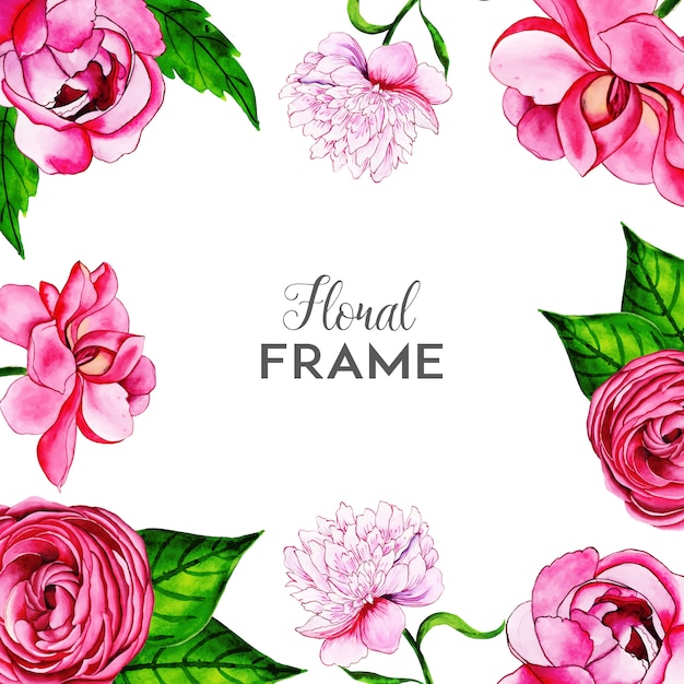 Fundo floral multi-purpose floral frame