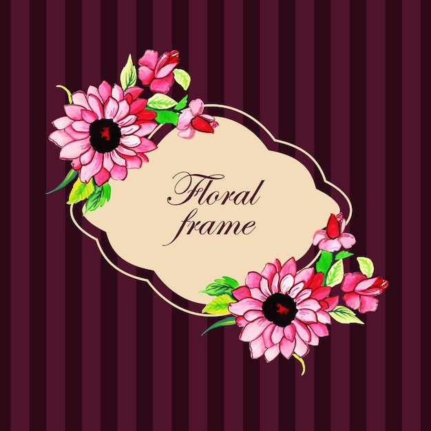 Fundo floral multi-purpose floral frame