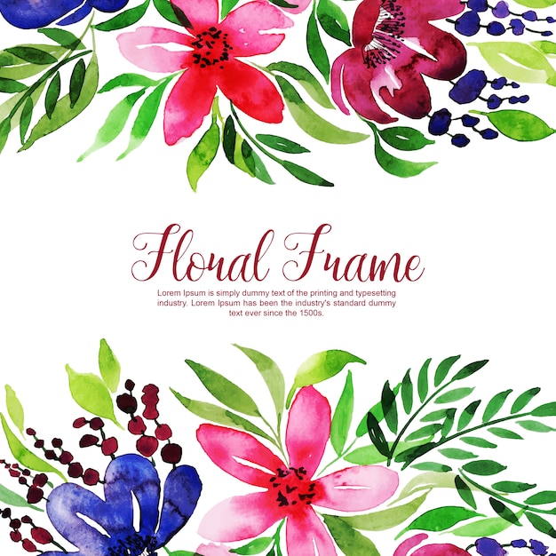 Fundo floral multi-purpose floral frame