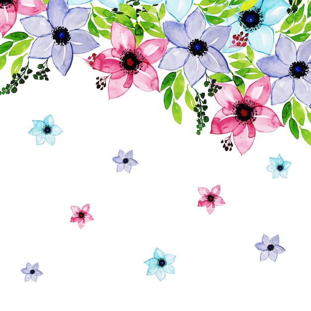 Fundo floral multi-purpose floral frame