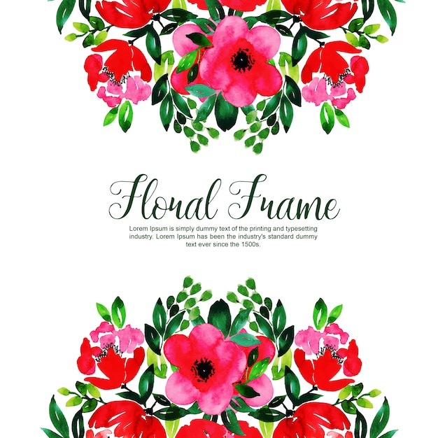 Fundo floral multi-purpose floral frame