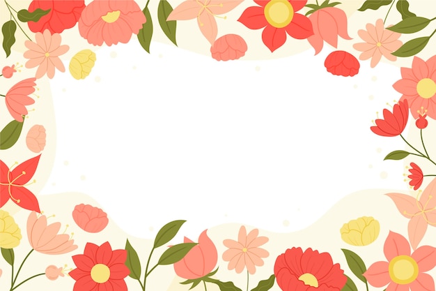 Fundo floral plano