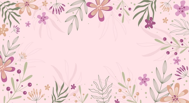 Vetor fundo floral primavera