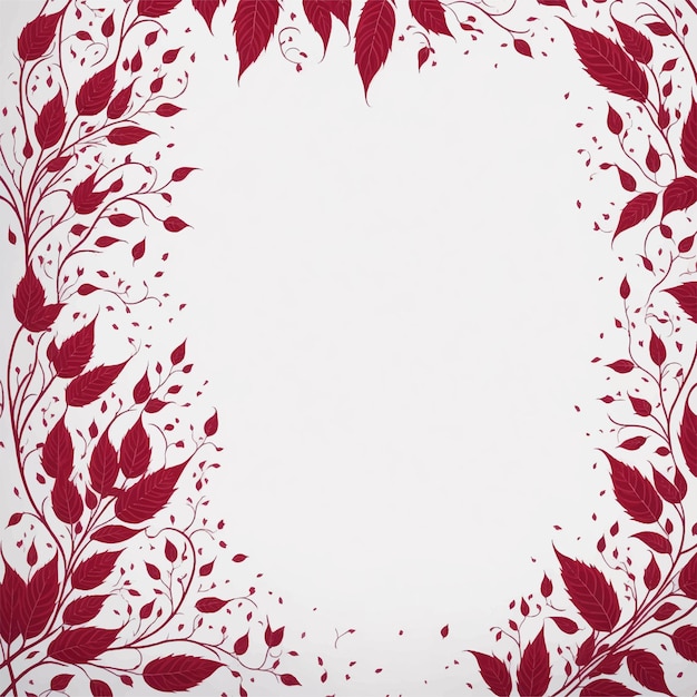 Vetor fundo floral vermelho