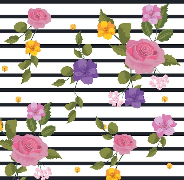 Fundo floral vintage