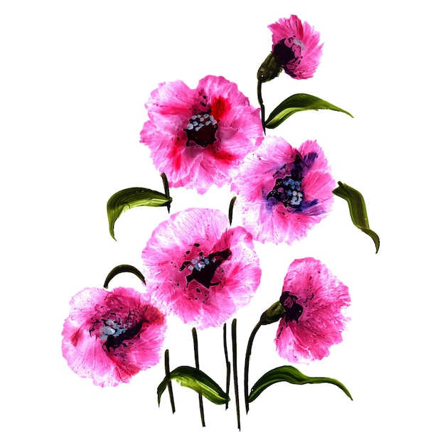 Fundo floral Watercolo