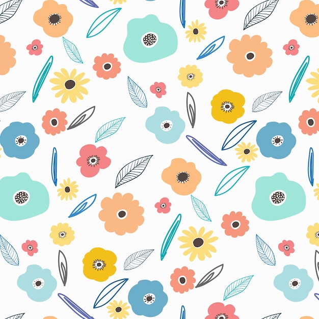 Vetor fundo floral.