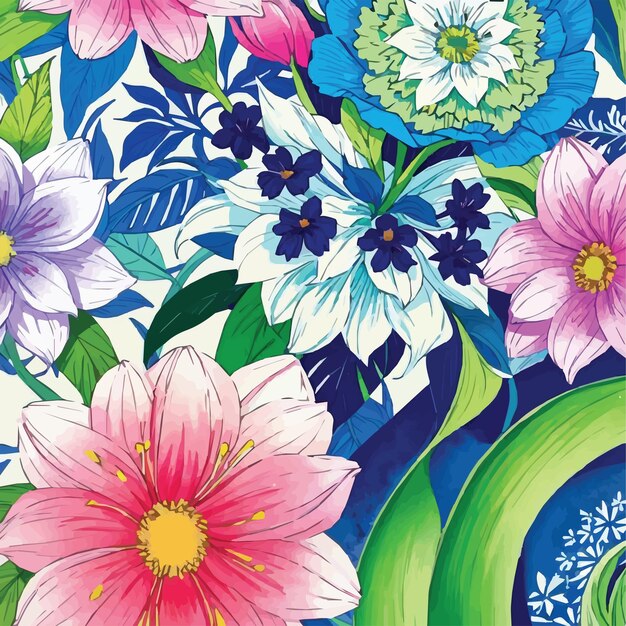 Vetor fundo floral