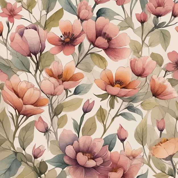 Vetor fundo floral