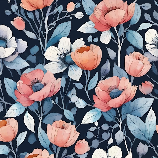 Vetor fundo floral