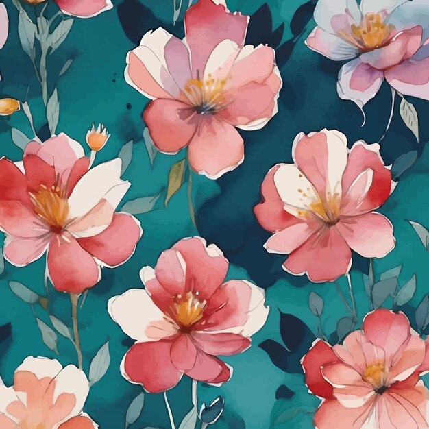 Vetor fundo floral