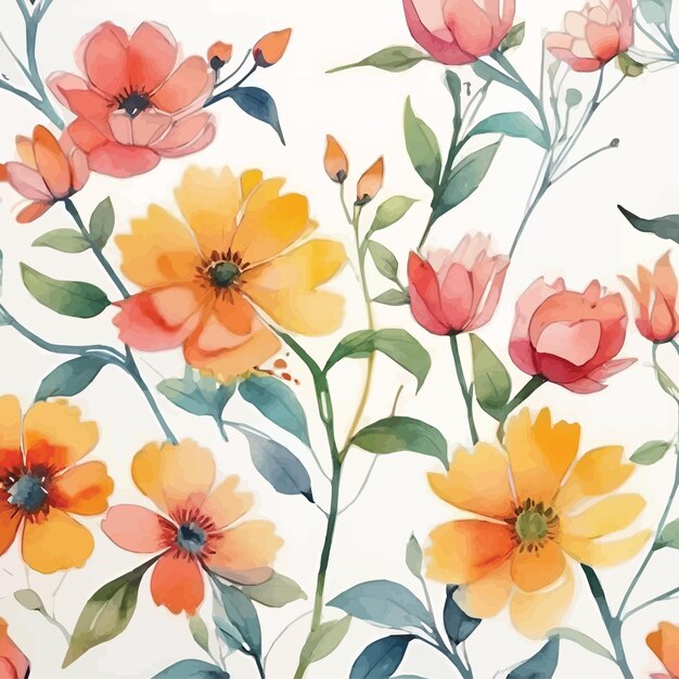 Vetor fundo floral