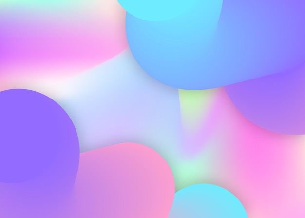 Fundo fluido líquido com elementos e formas dinâmicas