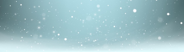 Fundo frio de inverno com forte nevasca. Paisagem de Natal de inverno com neve linda a brilhar.