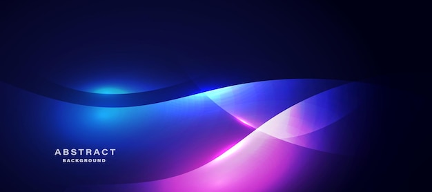 Fundo futurista abstrato com efeito de luz brilhante