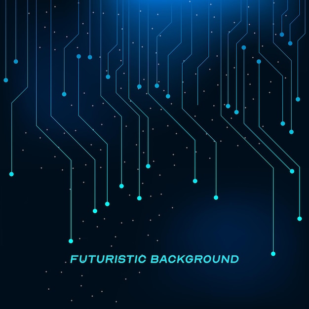 fundo futurista com tecnologia de padrão de fio.