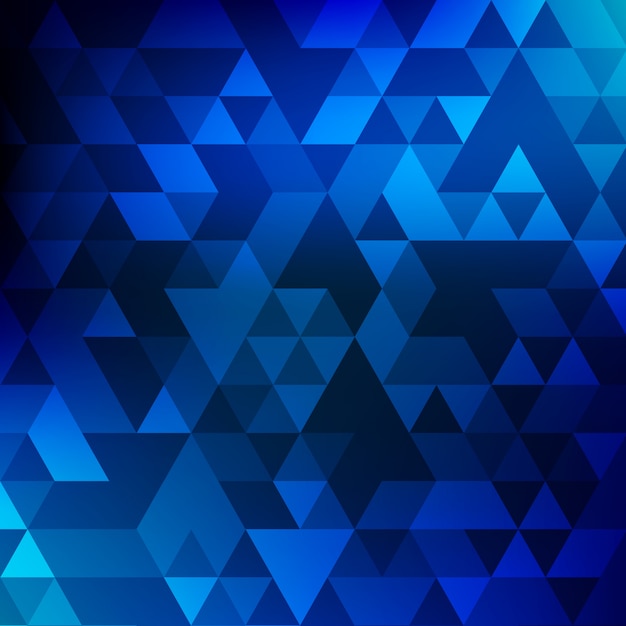 Vetor fundo geométrico abstrato azul mosaico