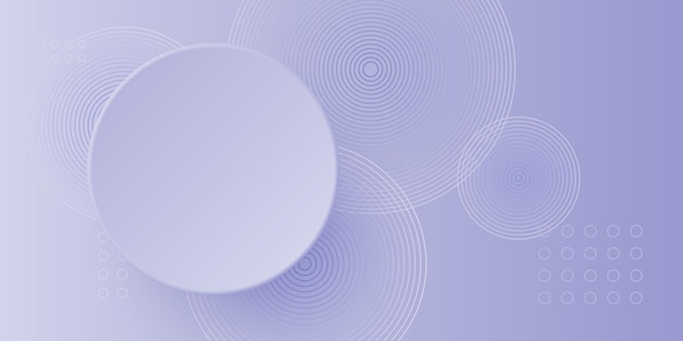 Fundo geométrico abstrato com fundo de círculo muito peri-gradiente roxo