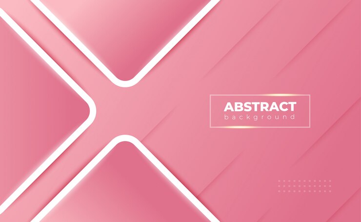 Fundo geométrico abstrato rosa gradiente
