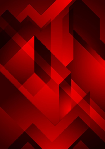 Fundo geométrico abstrato vermelho escuro