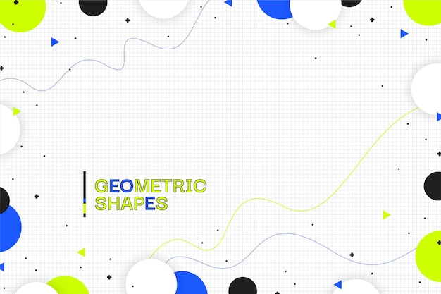 Fundo geométrico azul e amarelo