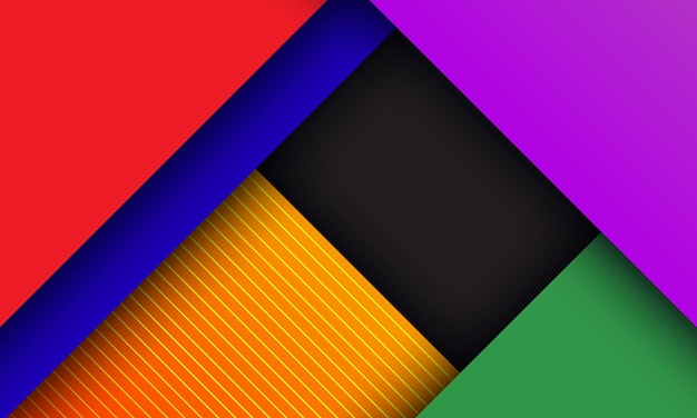 fundo geométrico colorido abstrato com sombra e textura profundas