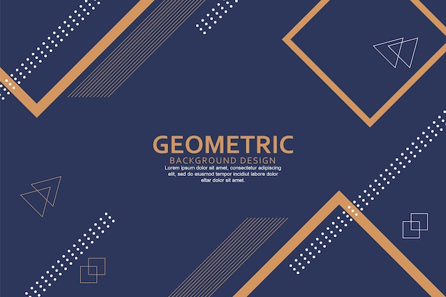 Fundo geométrico com desenho de formas abstratas