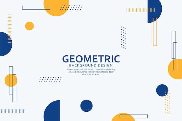 Fundo geométrico com desenho de formas abstratas