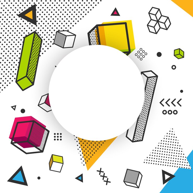 Vetor fundo geométrico com formas de elementos abstratos modelo de design para brochuras, folhetos ou revistas