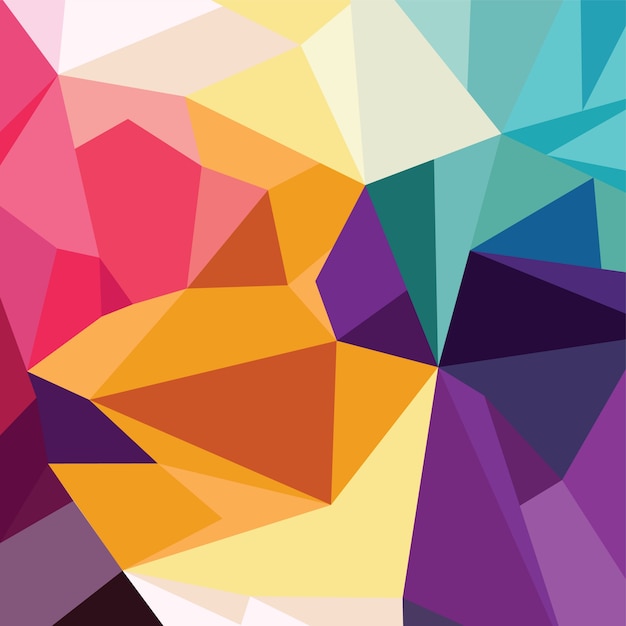 Fundo geométrico de triângulo colorido abstrato