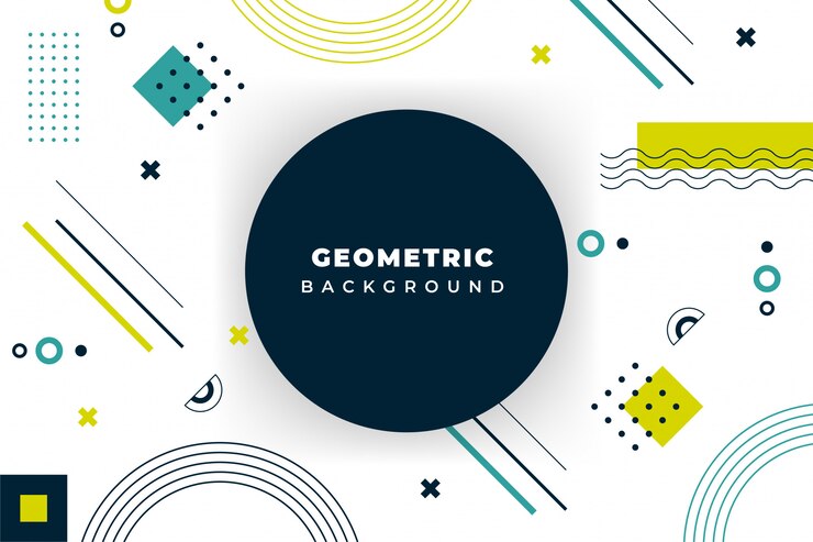 Vetor fundo geométrico mínimo com forma