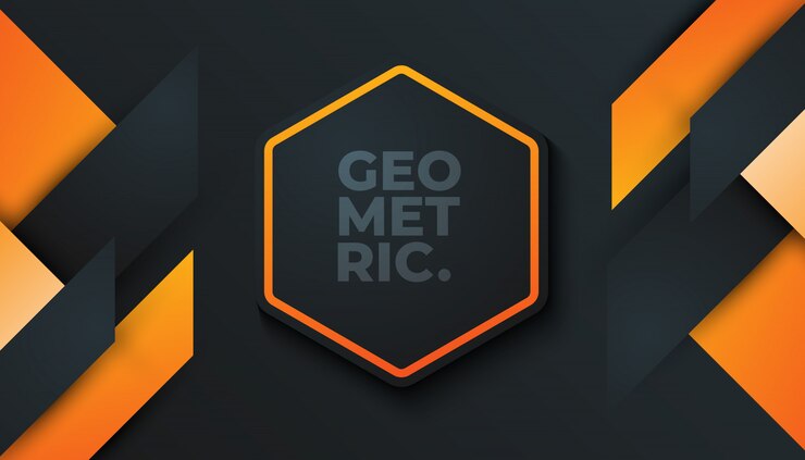 Vetor fundo geométrico mínimo. composição de formas dinâmicas