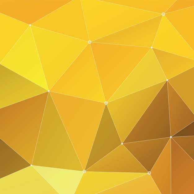 Vetor fundo geométrico multicolorido de triângulo abstrato, amarelo