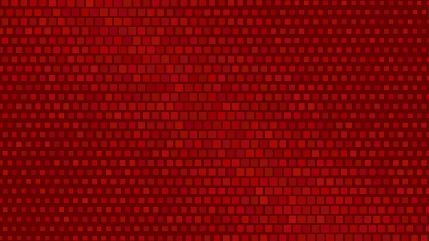 Fundo gradiente abstrato de meio-tom de pequenos quadrados, em cores vermelhas
