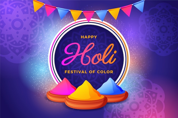 Fundo gradiente de holi