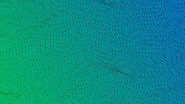 Fundo gradiente de meio-tom com pontos. Padrão abstrato arte pop pontilhada verde em estilo cômico. Ilustração vetorial