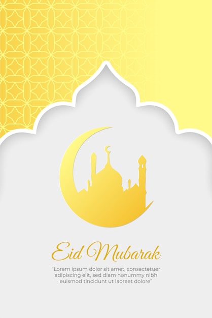 Fundo gradiente eid alfitr