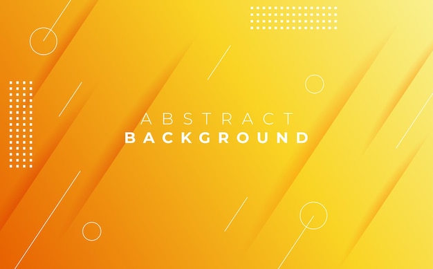 Fundo gradiente geométrico mínimo amarelo. Composição de formas dinâmicas com corte de papel