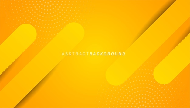 Fundo gradiente laranja e amarelo com formas abstratas dinâmicas