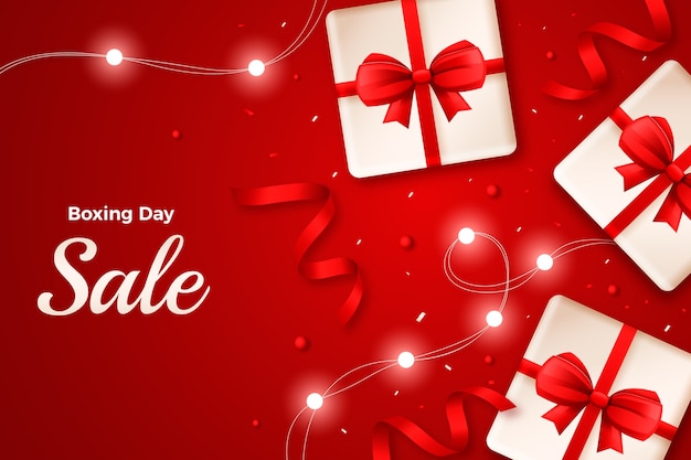 Fundo gradiente para compras e vendas no boxing day