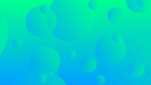 Fundo gráfico moderno com gradiente de círculo abstrato verde e azul