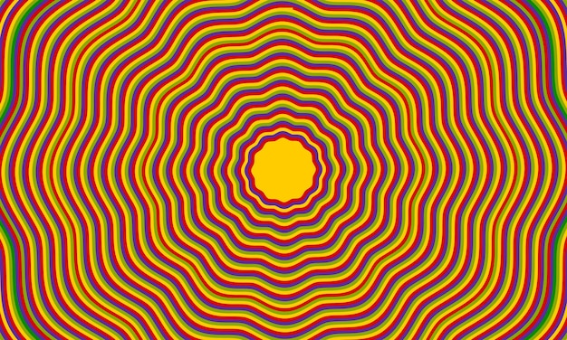 Fundo groovy psicodélico abstrato. Ilustração vetorial.