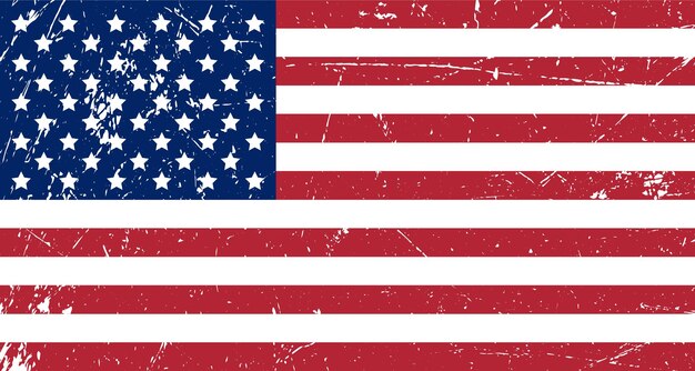 fundo grunge da bandeira americana