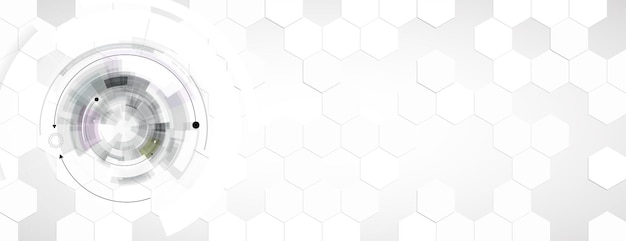 Fundo hexagonal abstrato Tecnologia design poligonal minimalismo futurista digital
